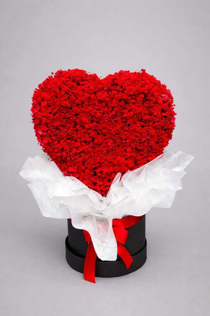 Foto de Caja Con Corazon de Ghipsofila