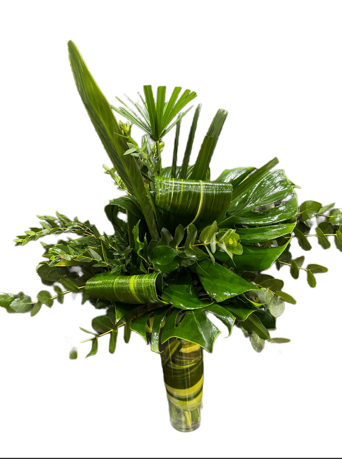 Foto de Florero hojas verdes 