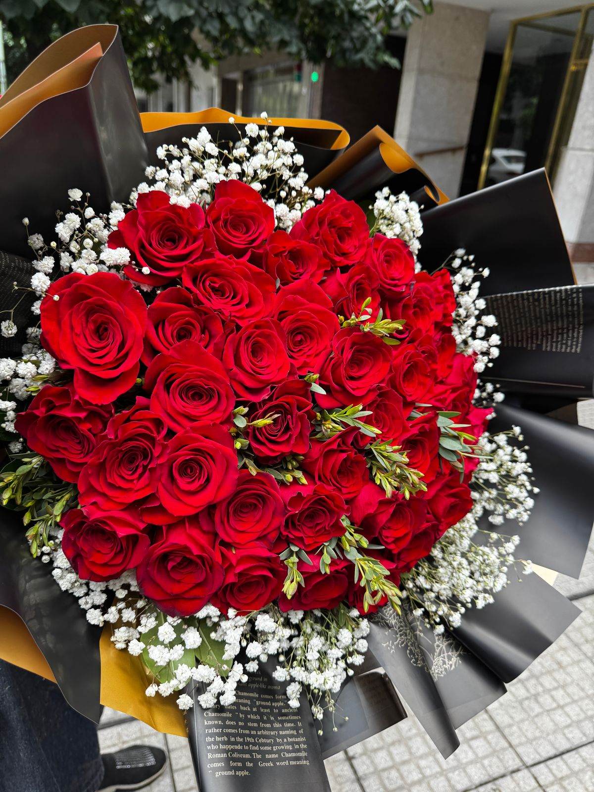 Foto de Ramo Europeo de 40 rosas importadas