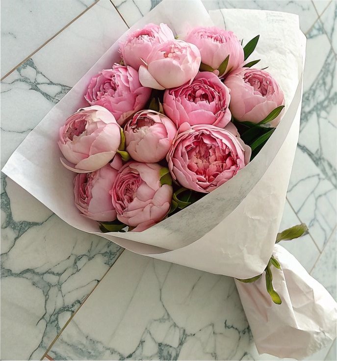Foto de RAMO DE 12 PEONIAS 