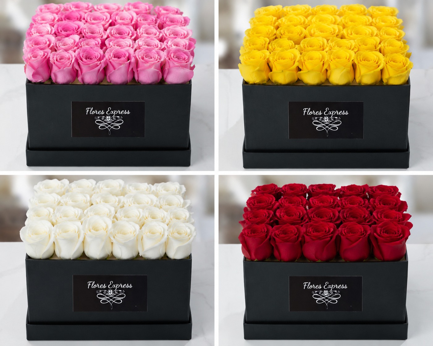 Foto de Caja de lujo con 36 rosas